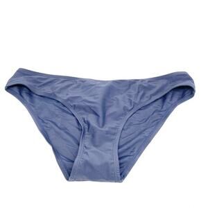 Cupshe Womens Italian Voyage Classic Navy Blue Standard Rise Bikini Bottom Large